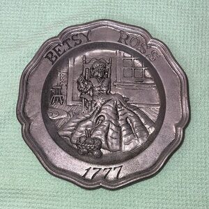 Betsy Ross 1777 decorative metal plate